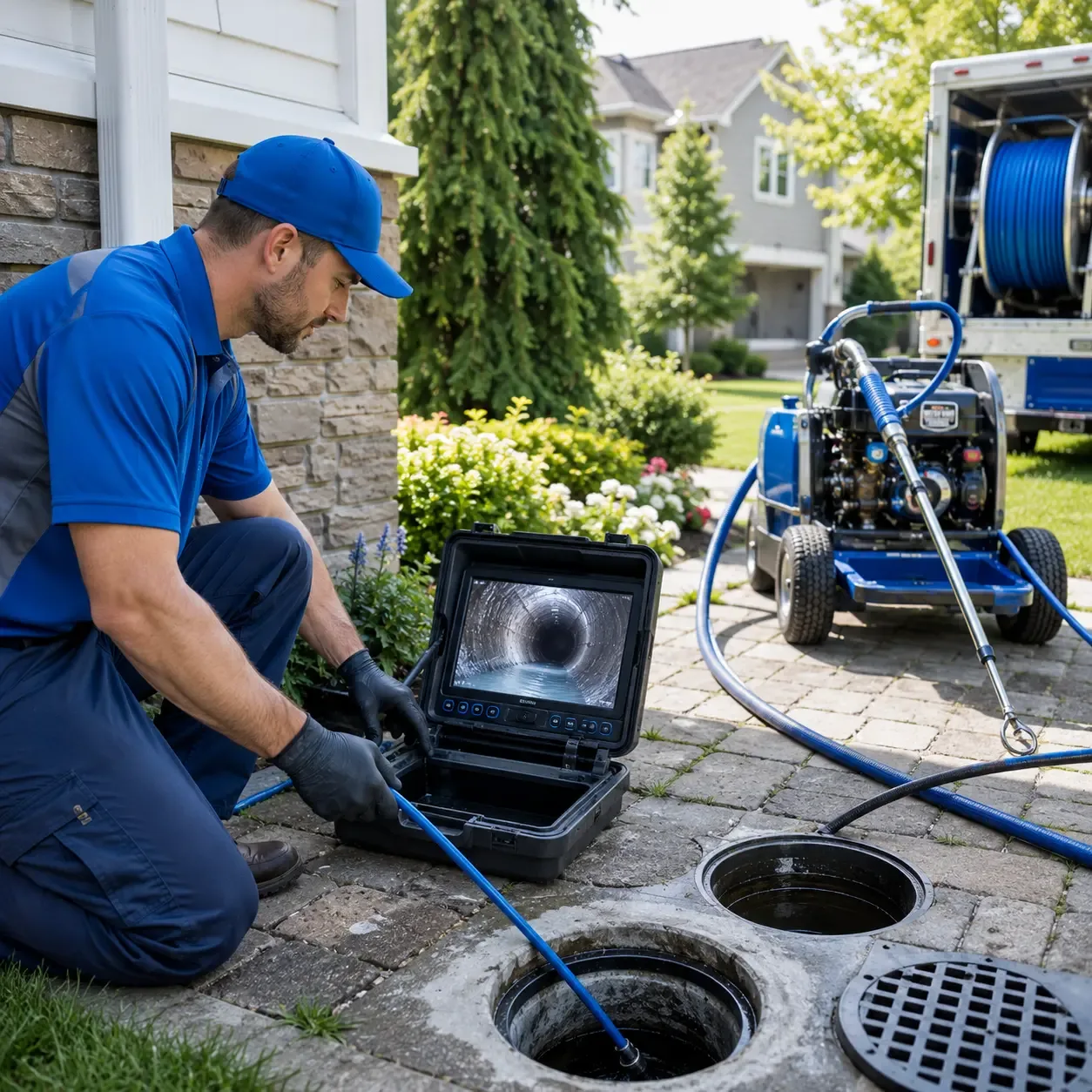 Outdoor drain cleaning professionals serving Carmichaels, PA